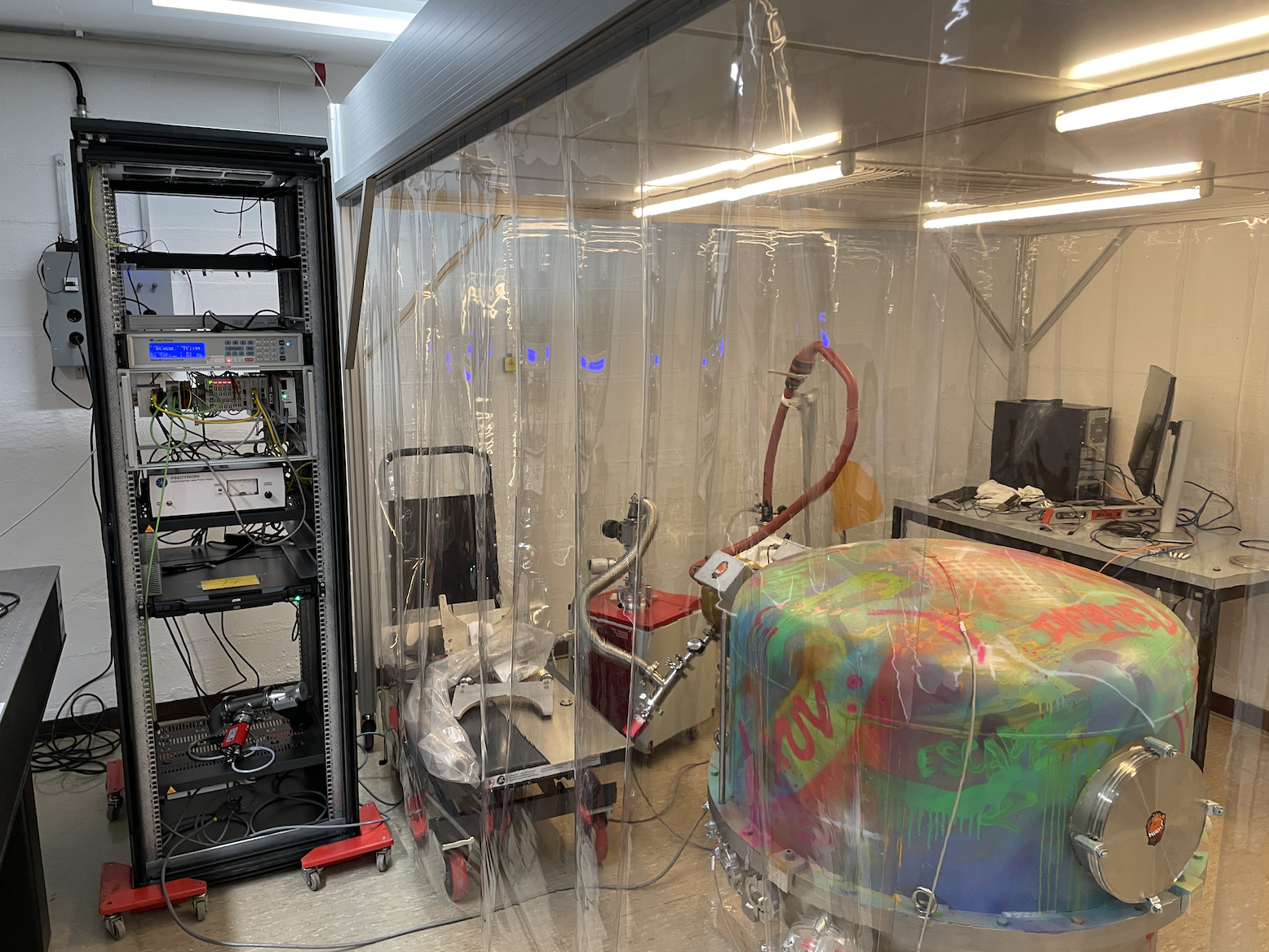 NIGHT being tested in the lab